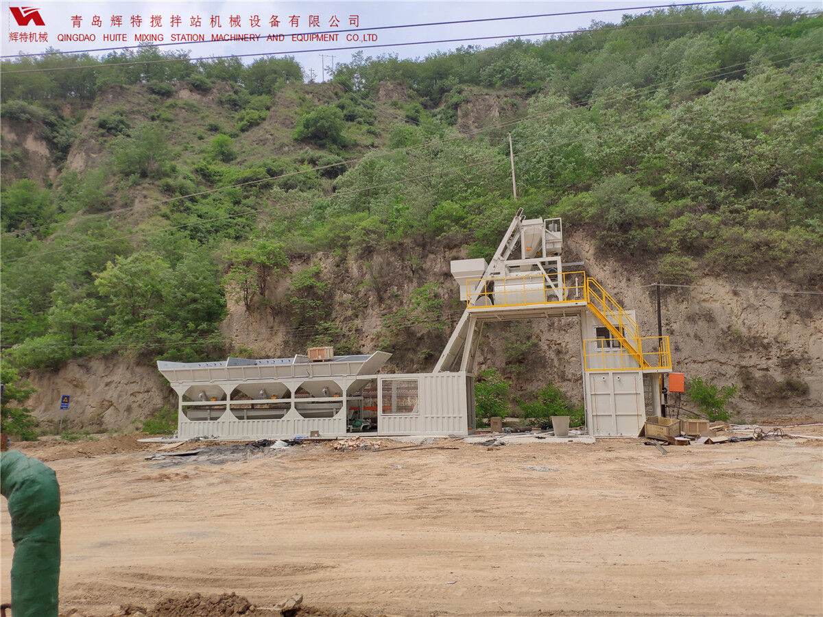 青島輝特機(jī)械 HZM75免基礎(chǔ)攪拌站模塊化設(shè)計(jì)，安裝快捷