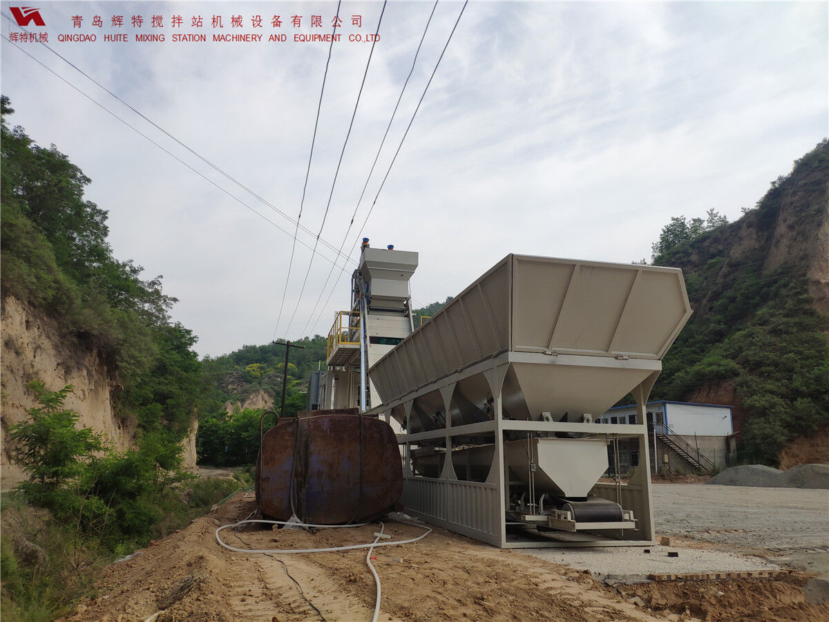 青島輝特機(jī)械 HZM75免基礎(chǔ)攪拌站模塊化設(shè)計(jì)，安裝快捷