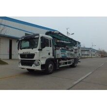 河南森源33米泵車(chē)價(jià)格  豪沃底盤(pán)33米泵車(chē)